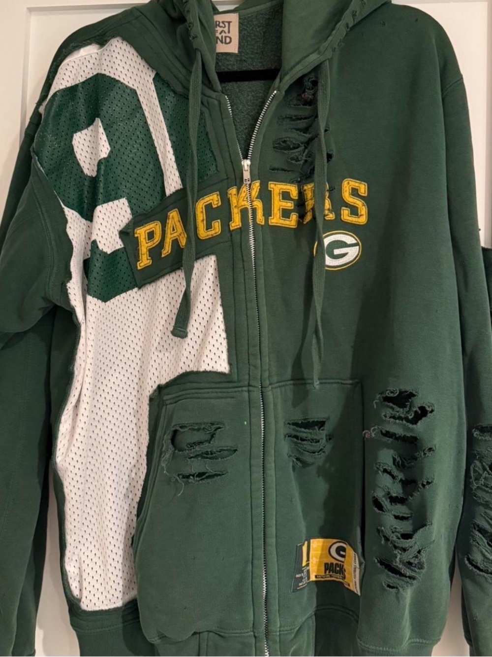 Handmade Packers Patchwork Zip Up